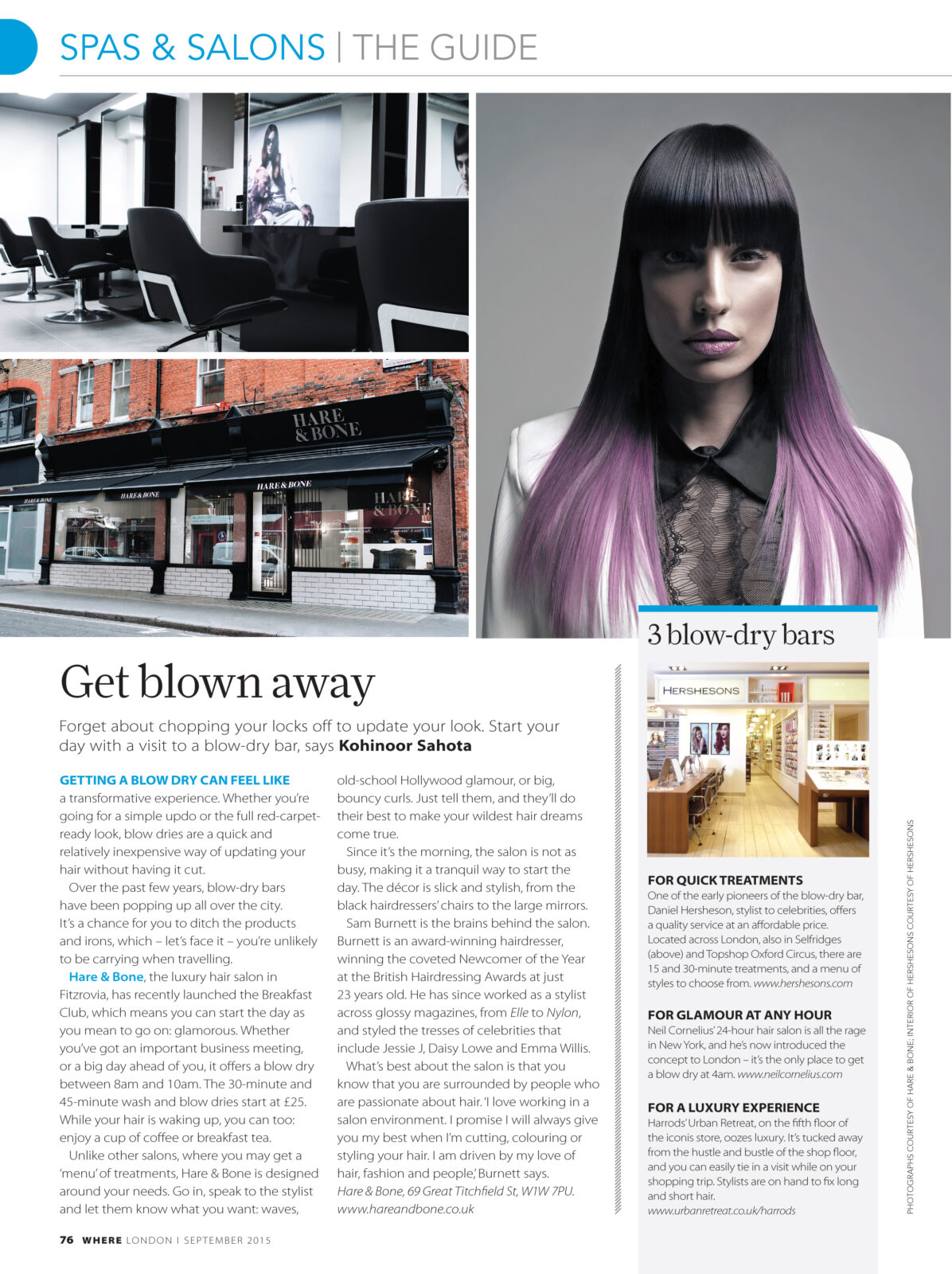 Where London Name Hare Bone Best Salon Guide Hare Bone